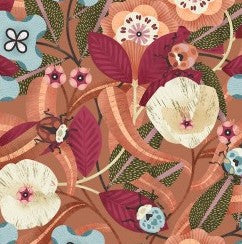 Michael Miller Beetles and Blooms DDC12501-RUST-D orange