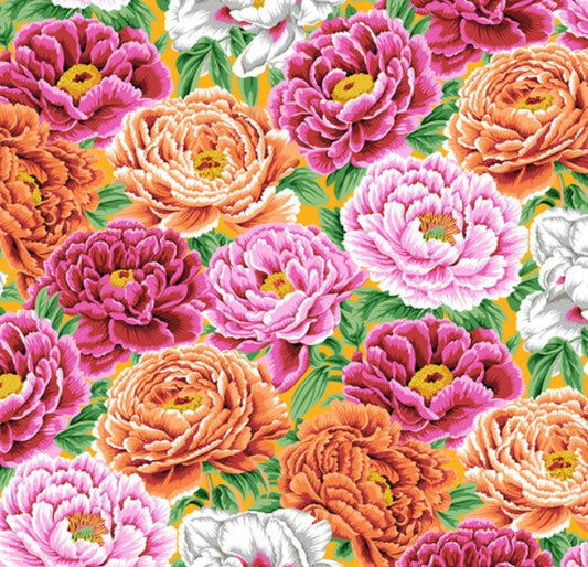 Kaffe Fassett Tibetan Peony Warm quilting fabric