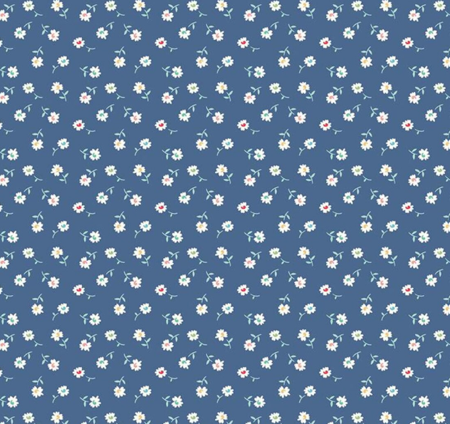 Riley Blake Vintage Happy 2 Lori Holt daisy denim quilting cotton