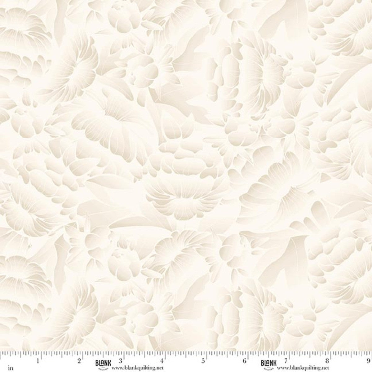 Blank Quilting Florique 118 inch Cream backing