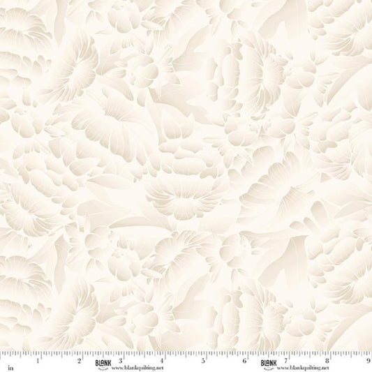 Blank Quilting Florique 118 inch Cream backing