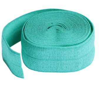 Byannie - 20mm Fold-Over Elastic - 2 Yard Package - Turqoise