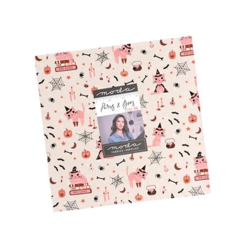 Moda Purrs and Boos Elena Amo layer cake 10 inch squares Halloween precut