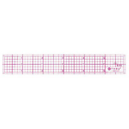 Westcott 8THS 6-Inch Beveled Transparent Ruler (B-50)