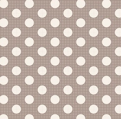 Tilda Medium Dots Grey tonal dot cotton quilting fabric
