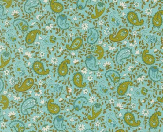 Moda Happy Daze Aqua 33845-18 novelty quilting cotton aqua