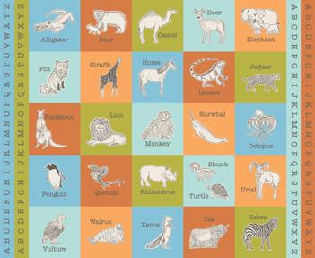 Moda Animal Park Fun Multi 20968 11 multicolor zoo quilting cotton