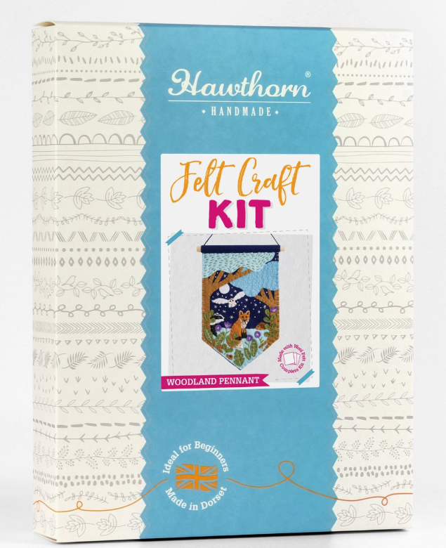 Hawthorn Handmade - Woodland Pennant Felt Craft Kit | Complete Craft Kit