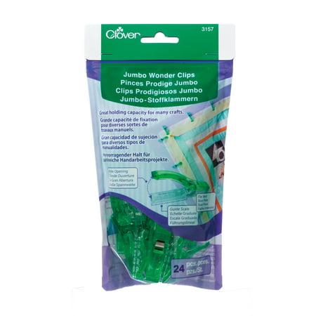 Clover Jumbo Green Wonder Clips sewing and quilting notion