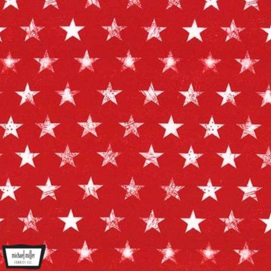 Michael Miller Rugged Stars Red DCX12524-REDX quilting cotton fabric