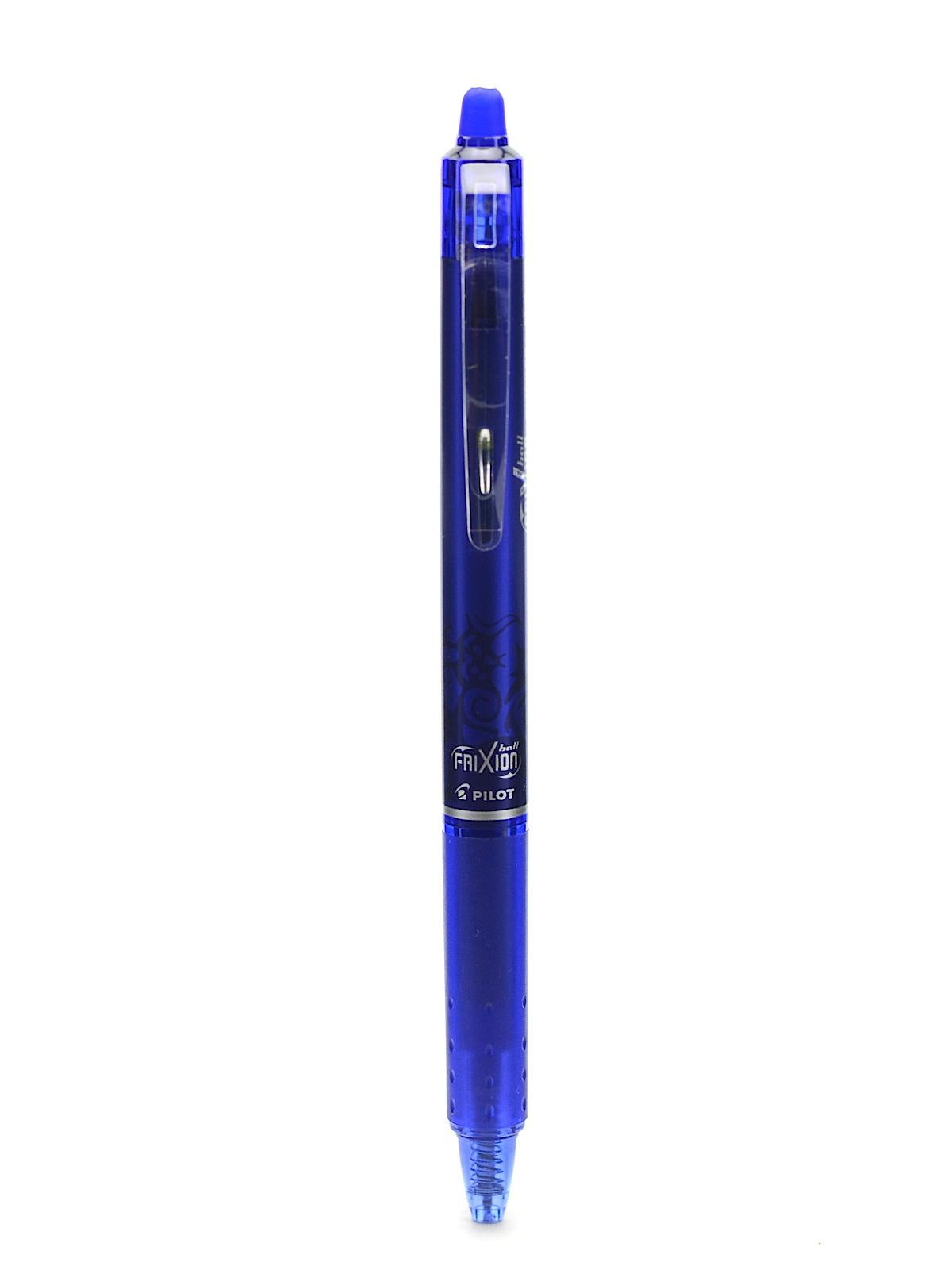 PILOT Frixion Fine Point Clicker Erasable Pen Open Stock-Blue