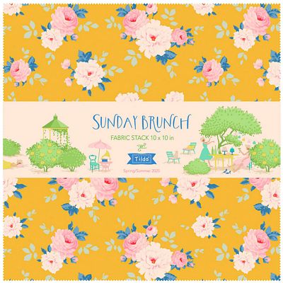 Tilda Sunday Brunch Charm Pack 10in squares, 40pcs