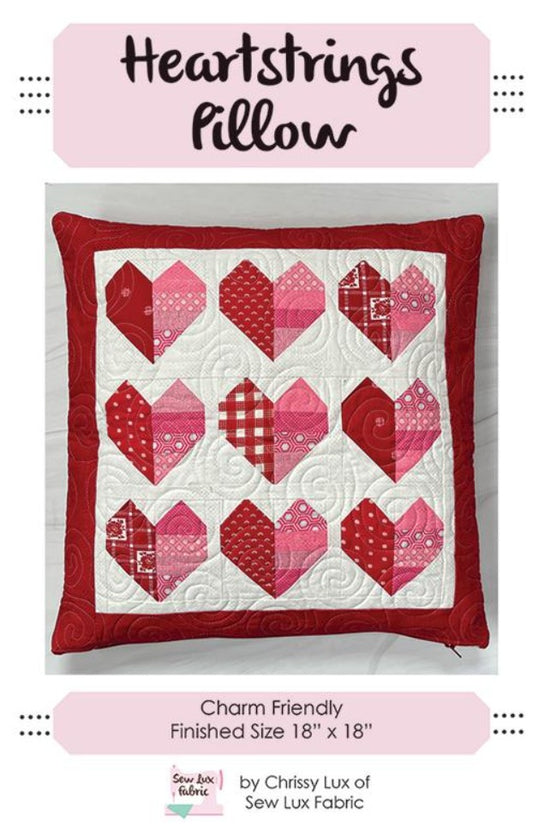 Sew Lux Fabric Heart Strings Pillow pattern