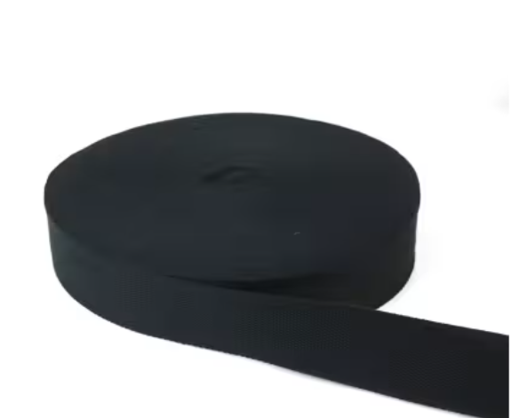 Black webbing 2 inch x 50 yard bag strap notion