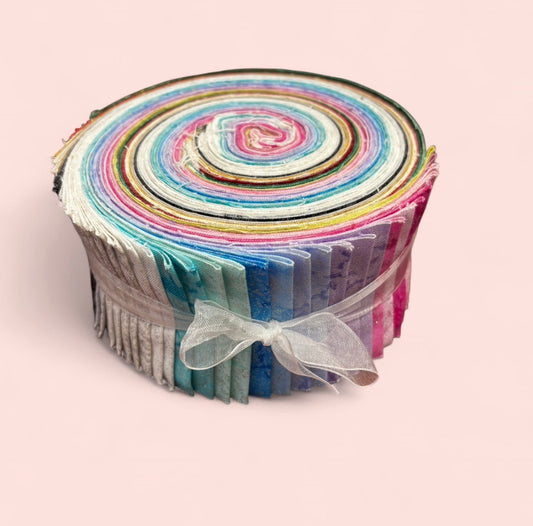 Michael Miller Fairy Floss Jelly Roll 40 precut strips