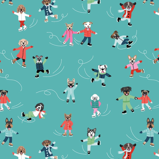 Blank - Winter Waggers - Devon Design Co. - 4766-13 aqua