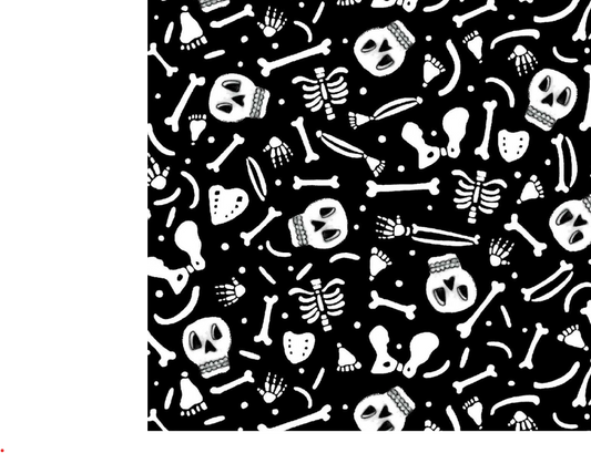 Studio E I Made A Boo-Boo print 8993-99 in black, Halloween cotton fabric