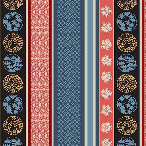 Michael Miller Tokyo Fur-Tales Tokyo Stripes DCX12648 multicolor stripe