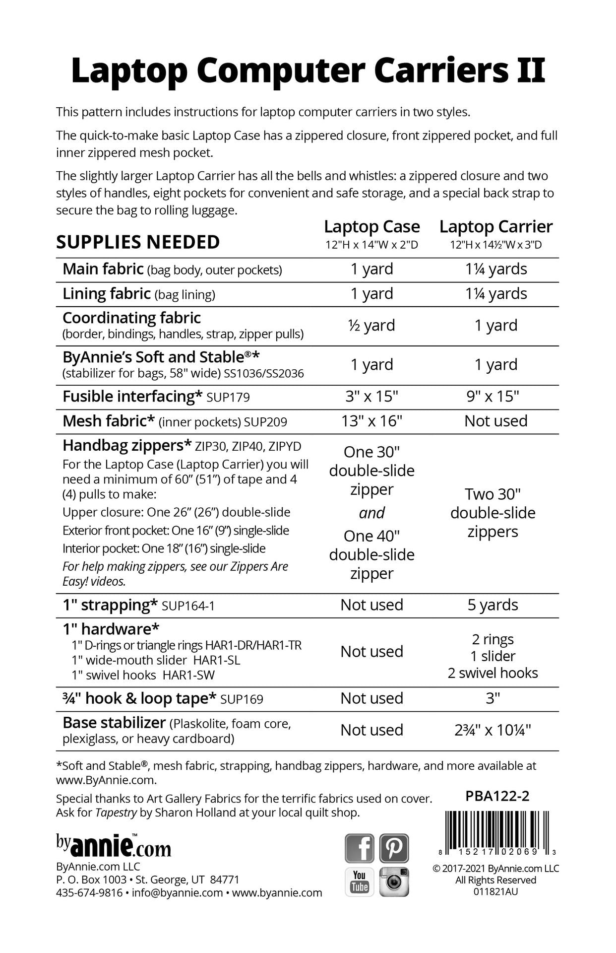 Laptop Computer Carriers II - Pattern