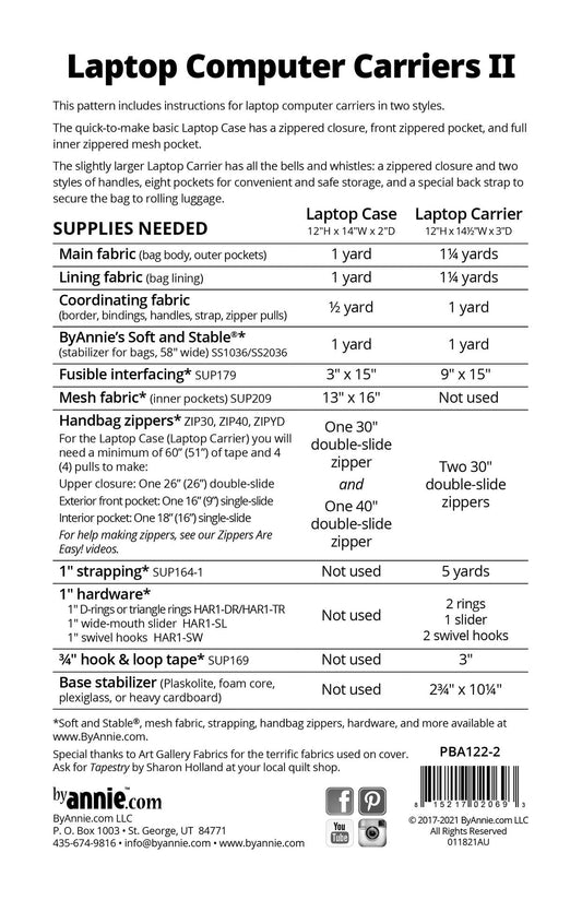 Laptop Computer Carriers II - Pattern