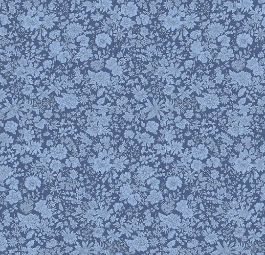 Liberty Emily Belle Ultramarine Tana Lawn cotton fabric
