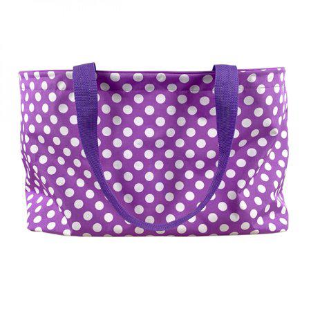 Gypsy Quilter Purple and White Dot Tote