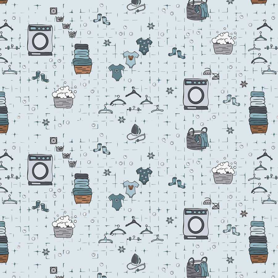 Blank Quilting Laundry Hour 135 Light Blue cotton