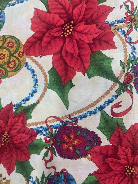 Quilting Treasures Christmas Splendor jewel tone rich holiday print quilting fabric