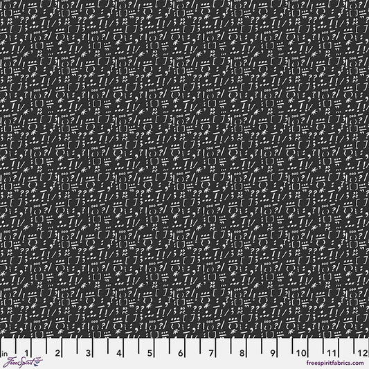 FreeSpirit PUNC*T Murmur Marka modern mark-making quilting cotton by e bond