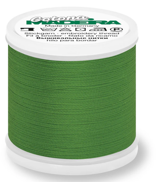 Madeira Cotona 30wt thread in Dark Avacado #777
