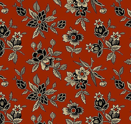 andover - A-5600-R Red Silk Tie - Bridgeport by Jo Morton