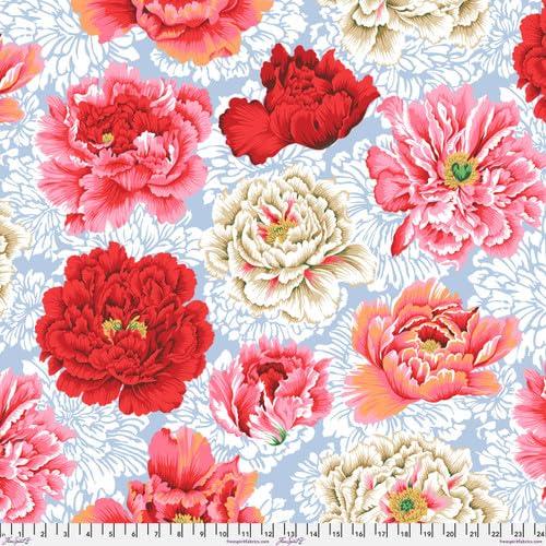 Kaffe Fassett Brocade Peony 108 inch wide quilt backing fabric
