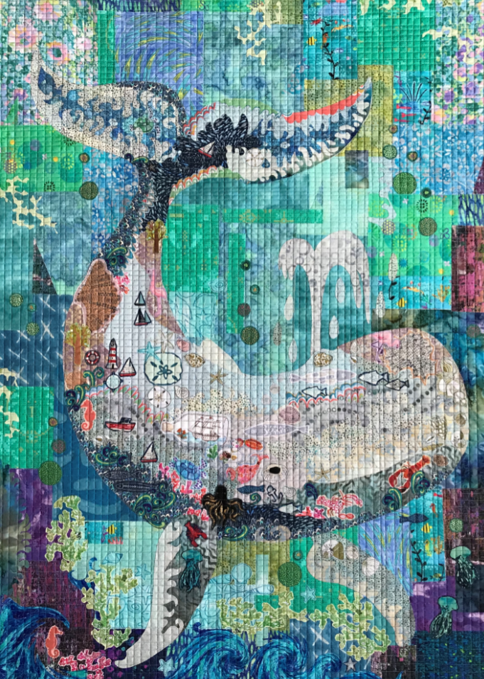 Laura Heine - Tyde (Whale) Collage Quilt Pattern