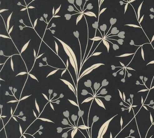 Arabesque Highland Midnight blue quilting cotton Moda Studio M