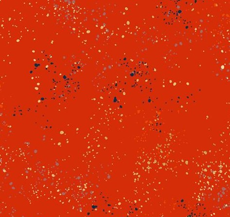 Ruby Star Speckled Metallic Poinsettia quilting cotton red Christmas