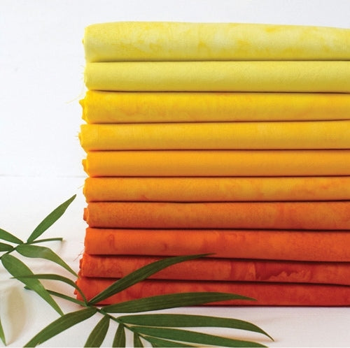 Windham Lava Solids Sunshine Fat Quarter Bundle precut solid fabric