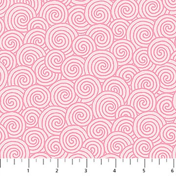 Northcott Quilting In Bloom Scroll Blender floral cotton in Pink, SKU 28840-22
