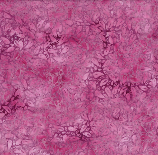 Crazy for Daisies Large Petals Pink French Rose hand-dyed batik quilting cotton by Lumin Fabrics