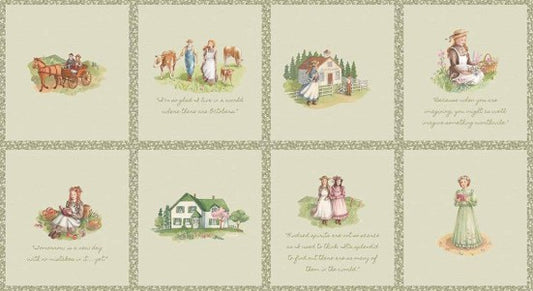 Riley Blake Anne of Green Gables storybook fabric panel