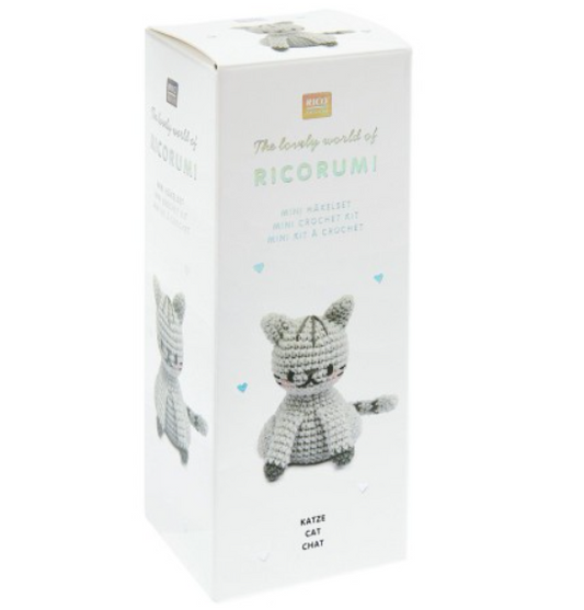 Ricorumi Mini Easy Crochet Kit to make a cat amigurumi