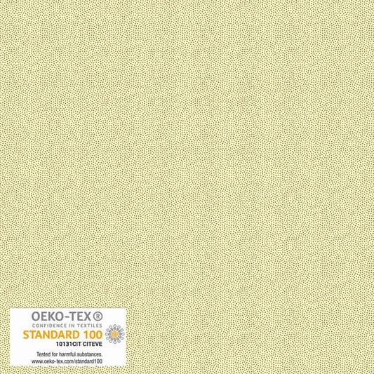 Petits Points Cream Golden tonal pin-dot quilting cotton by Stof for Blank Quilting