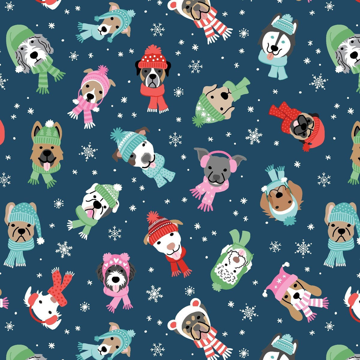 Blank - Winter Waggers - Devon Design Co. - 4763-77 dark blue