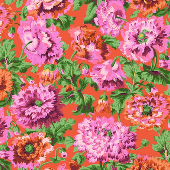 Kaffe Fassett Rosemary Red quilting fabric