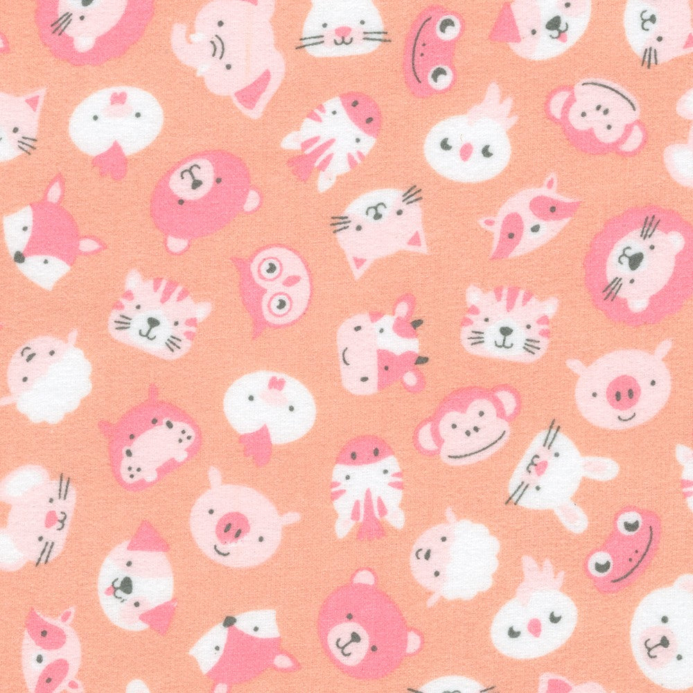 Robert Kaufman Cozy Cotton Peach solid cotton quilting fabric