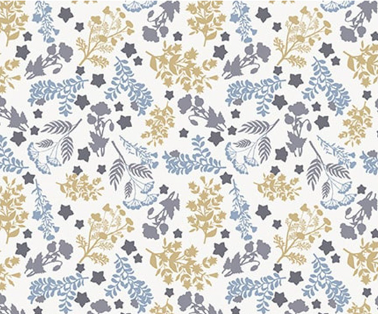 Studio E Farmhouse Fixer Upper Ecru/Steel quilting cotton fabric