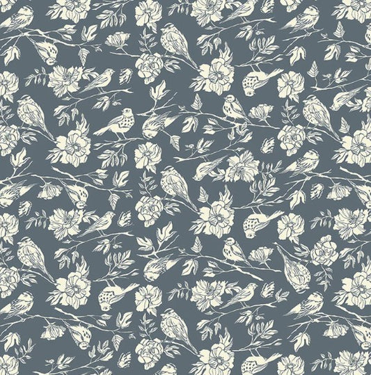 Windham Lush Life Birdsong Periwinkle 54715-4 quilting cotton