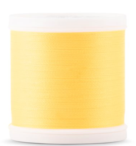 Spool of Madeira Polyneon 40wt machine embroidery thread in Neon Nectar, color 1925