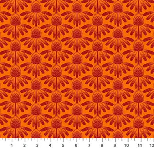 Anna Marie Textiles Indelible Tangerine AMT1001-59C Northcott quilting cotton
