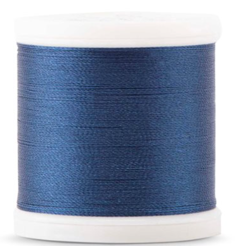 Spool of Madeira Polyneon 40wt machine embroidery thread in Salem Blue, color 1776