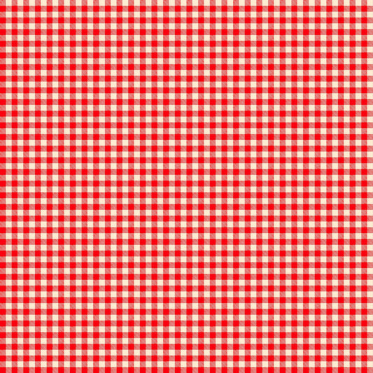 Northcott Camping Therapy red ivory gingham cotton
